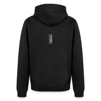 « Je suis juste une fille – T-shirt ado, esthétique mignonne » - Veste à capuche bio Premium Unisexe - noir - Dos - Nico (187cm)