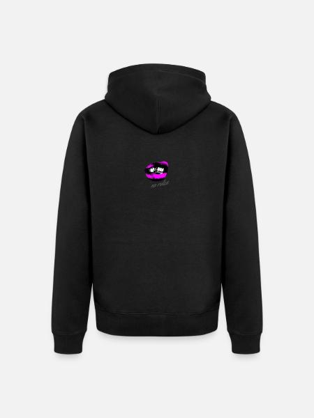 no rules - Unisex Premium Organic Zip Hoodie - black