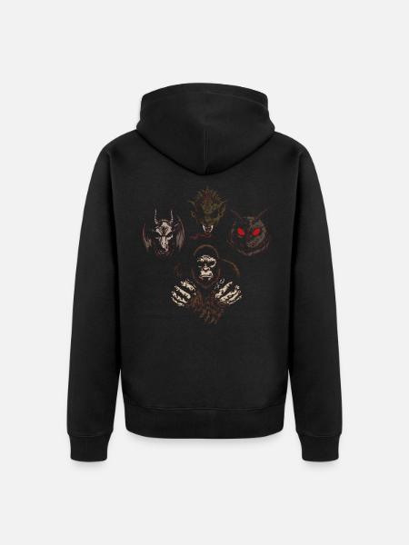 Cryptids Rhapsody - JoakoZeta - Unisex Premium Organic Zip Hoodie - black