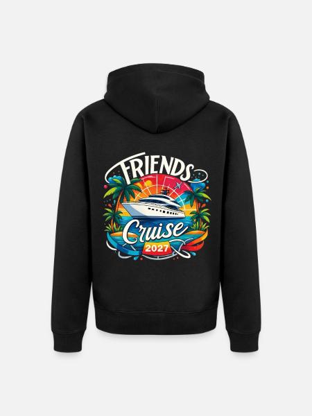 Friends Cruise 2027 - Unisex Premium Organic Zip Hoodie - black