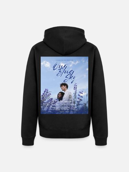 Our Blue Sky - Unisex Premium Organic Zip Hoodie - black