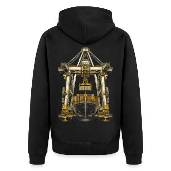 débardeur - Veste à capuche bio Premium Unisexe - noir - Dos - Nico (187cm)