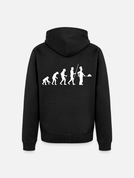 Baker Evolution - Unisex Premium Organic Zip Hoodie - black
