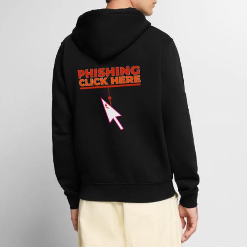 Phishing: Hooked by Deception - Unisex Premium Organic Zip Hoodie