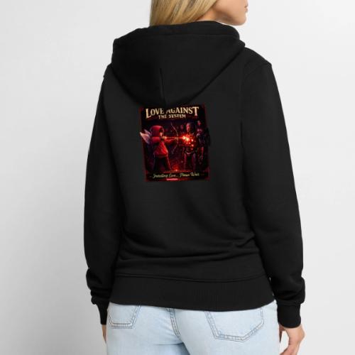 Love Against The System – Cyberpunk Art - Unisex Premium Organic Zip Hoodie