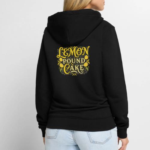 Lemon Pound Cake Vintage Flourish - Unisex Premium Organic Zip Hoodie