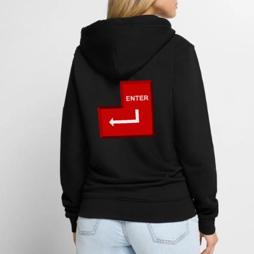 Just Press Enter - Unisex Premium Organic Zip Hoodie