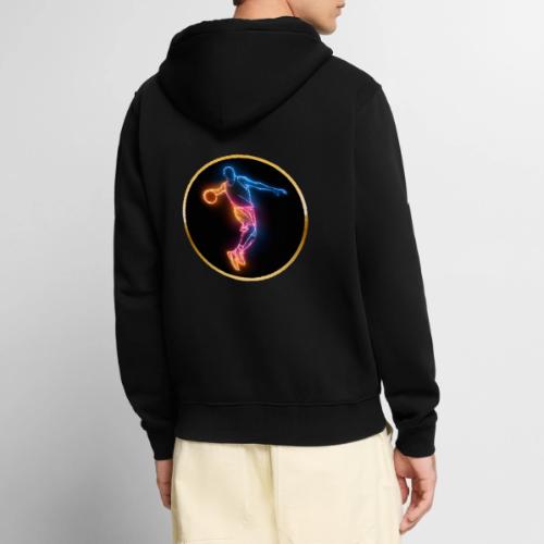 Basketball: Slam Dunk Afterglow - Unisex Premium Organic Zip Hoodie