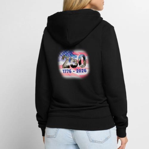 1776 - 2026 | 250 Years USA - Unisex Premium Organic Zip Hoodie