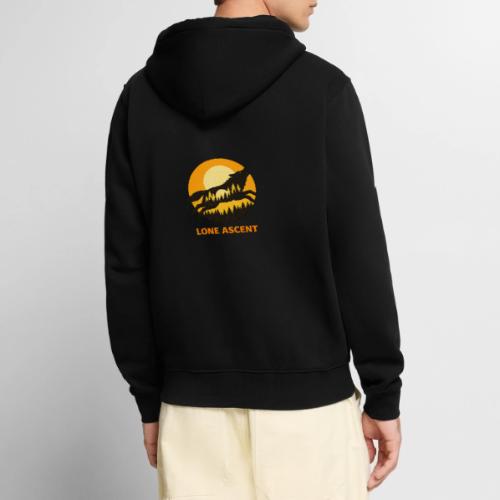 Lone Ascent Wolf - Unisex Premium Organic Zip Hoodie