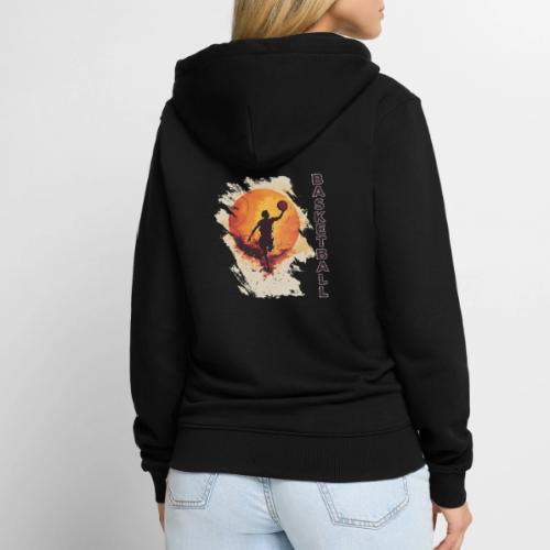 Basketball Stride - Unisex Premium Organic Zip Hoodie