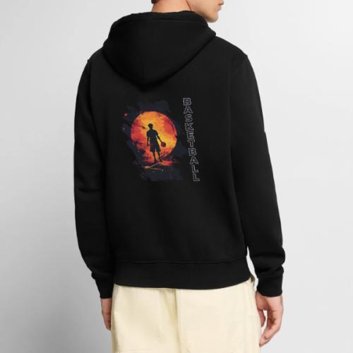 Basketball Blaze - Unisex Premium Organic Zip Hoodie