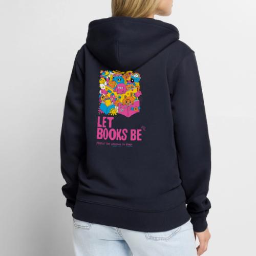Let Books Be by Hyesu Lee - Unisex Premium Organic Zip Hoodie