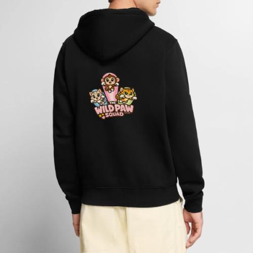 Wild Paw Squad Cute Animal Friends - Unisex Premium Organic Zip Hoodie