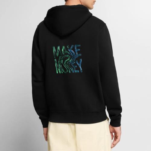 Make Money Neon 3D - Unisex Premium Organic Zip Hoodie