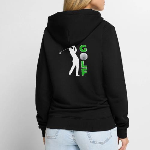 Golf: Classic Golf Motion - Unisex Premium Organic Zip Hoodie