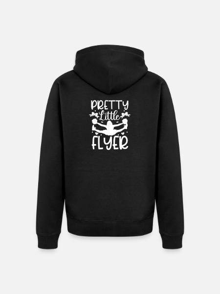 Pretty little flyer - Unisex Premium Organic Zip Hoodie - black
