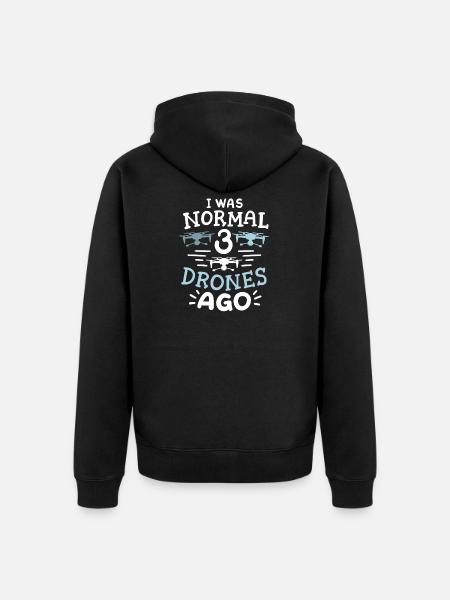 Drone Pilot Drone Operator - Unisex Premium Organic Zip Hoodie - black