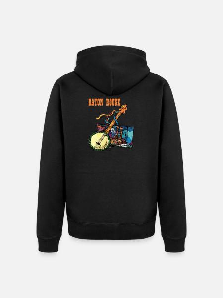 Baton Rouge - Unisex Premium Organic Zip Hoodie - black