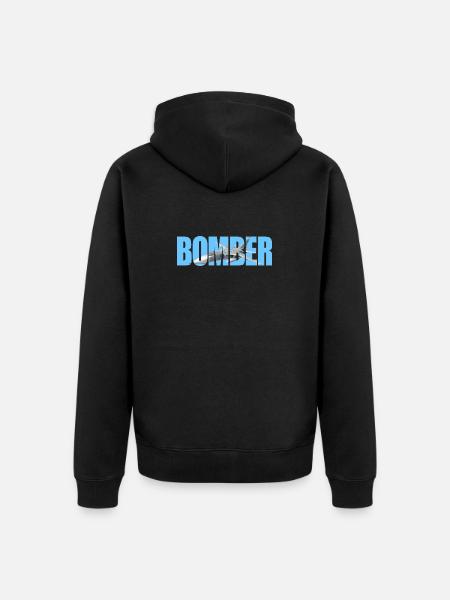 Bomber Su-24 - Unisex Premium Organic Zip Hoodie - black