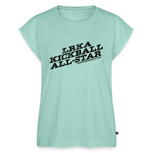 All Star Blacvk - Women's Premium Roll Up Sleeve T-Shirt