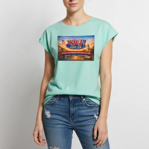 WJEJ - Live, Local Radio Since 1932 - Women's Premium Roll Up Sleeve T-Shirt