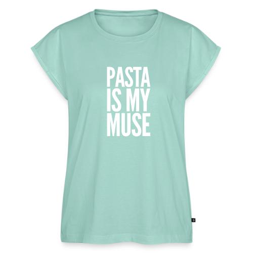 Pasta is My Inspiration - Women's Premium Roll Up Sleeve T-Shirt