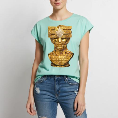 Be the Myth the Legend - Women's Premium Roll Up Sleeve T-Shirt