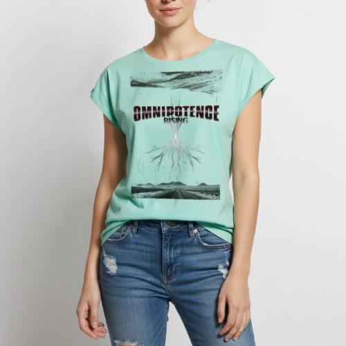 Omnipotence Rising - Women's Premium Roll Up Sleeve T-Shirt