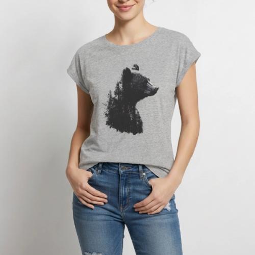 Forest Within the Bear - Women's Premium Roll Up Sleeve T-Shirt