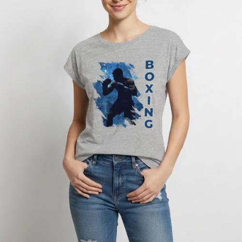 Boxing Style - Women's Premium Roll Up Sleeve T-Shirt