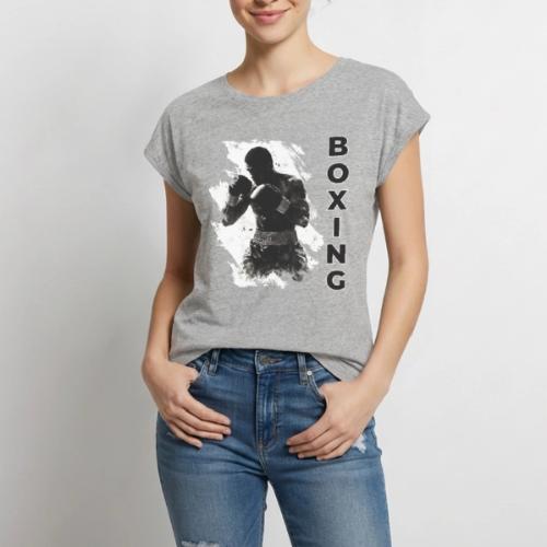 Boxing Vibes - Women's Premium Roll Up Sleeve T-Shirt