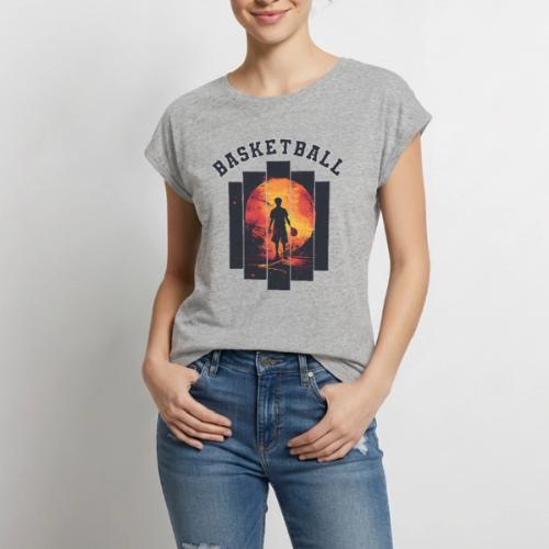 Basketball is My Game - Women's Premium Roll Up Sleeve T-Shirt