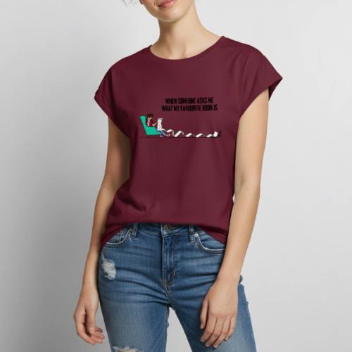 When Somone Asks Me - Women's Premium Roll Up Sleeve T-Shirt