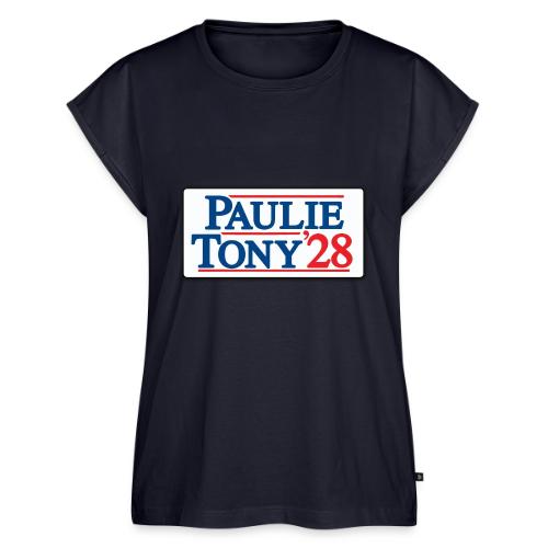 Paulie and Tony for Co-President 2028 - Women's Premium Roll Up Sleeve T-Shirt