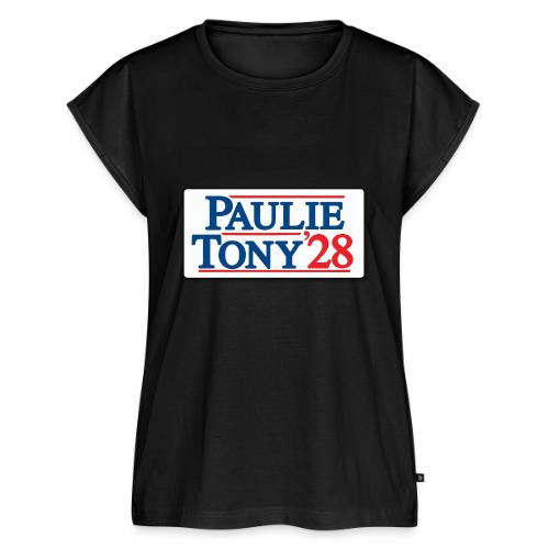 Paulie and Tony for Co-President 2028 - Women's Premium Roll Up Sleeve T-Shirt