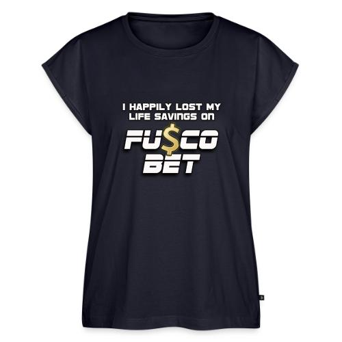 I LOST ON FUSCOBET - Women's Premium Roll Up Sleeve T-Shirt