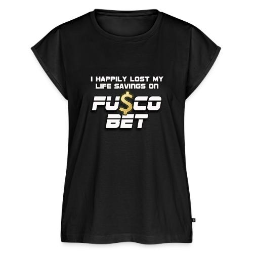 I LOST ON FUSCOBET - Women's Premium Roll Up Sleeve T-Shirt