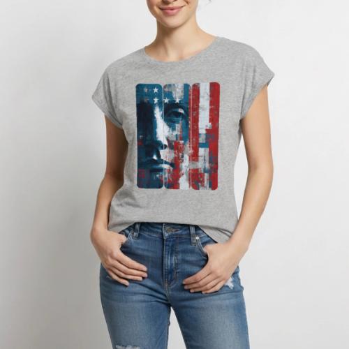 American Echoes - Women's Premium Roll Up Sleeve T-Shirt