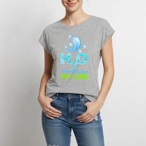 The Molecule of Life - Women's Premium Roll Up Sleeve T-Shirt