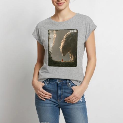 The Bear Who Found the Forest - Women's Premium Roll Up Sleeve T-Shirt