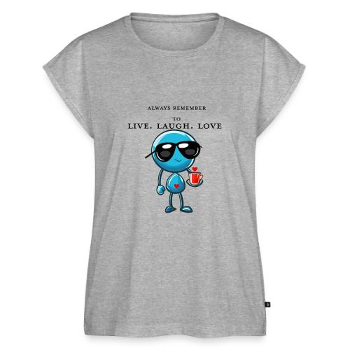 Remember to live laugh love - Women's Premium Roll Up Sleeve T-Shirt