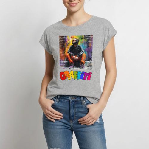 Graffiti: Urban Art - Women's Premium Roll Up Sleeve T-Shirt