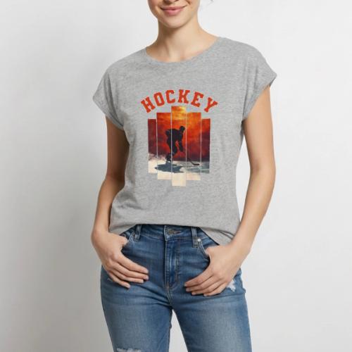 Hockey Dreams - Women's Premium Roll Up Sleeve T-Shirt