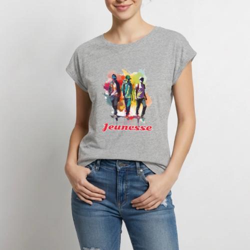 Eternal Youth - Women's Premium Roll Up Sleeve T-Shirt