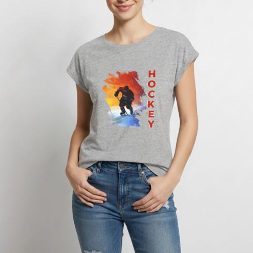 Hockey Energy - Women's Premium Roll Up Sleeve T-Shirt