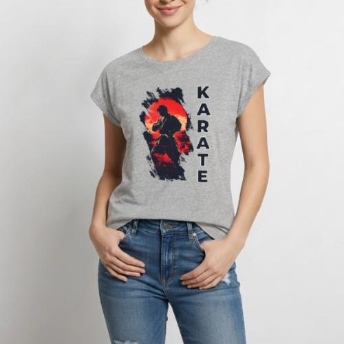Karate: the art of self-mastery - Women's Premium Roll Up Sleeve T-Shirt