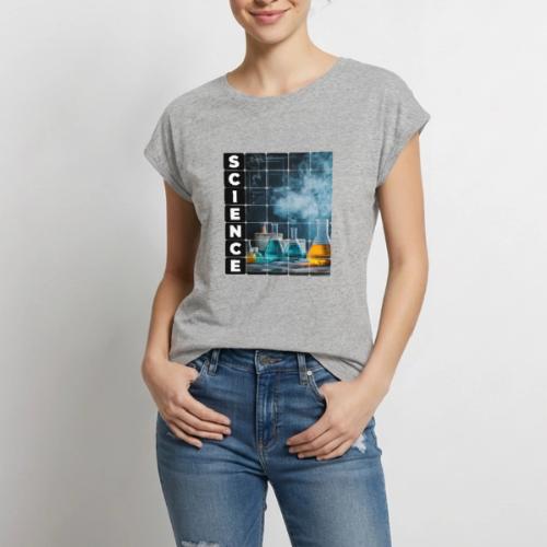 Alchemy of Science - Women's Premium Roll Up Sleeve T-Shirt