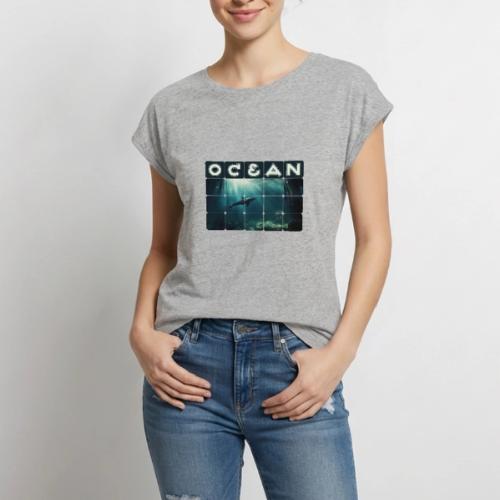 Ocean Whisper - Women's Premium Roll Up Sleeve T-Shirt