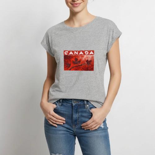 Art of Canada - Women's Premium Roll Up Sleeve T-Shirt